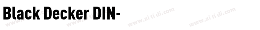 Black Decker DIN字体转换